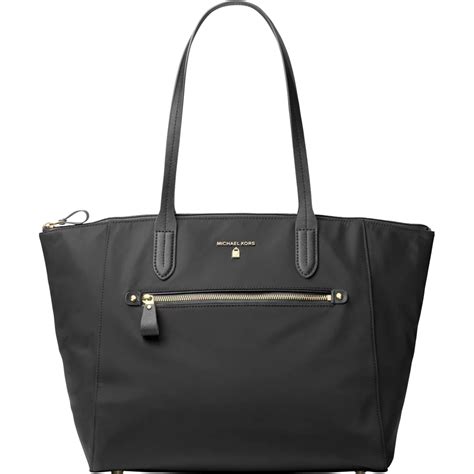 michael michael kors kelsey large top-zip nylon tote|Michael Kors large travel tote.